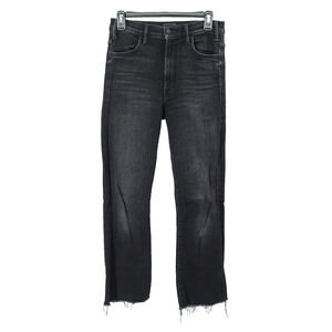 Mother Denim Jeans SZ 27 Hustler Ankle Fray Straight Retro 90s Grunge Stretch